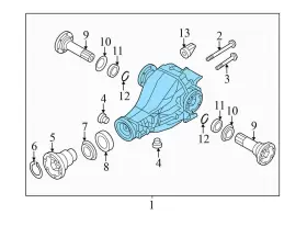 0BC500043E AUDI Rear Axle Differential Jks S5 #3