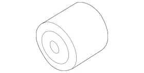 7P0-525-337-F AUDI Differential Mount Bushing
