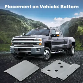 EUZI24 BFO Differential Skid Plate 2500HD 2WD 4WD Gmc Sierra