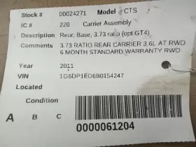 440-00220 CADILLAC Carrier Rear Base GT4 Cts