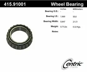 41591001E CENTRIC PARTS Wheel Bearing Box