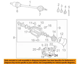 5134970AB CHRYSLER OEM Axle Differential Carrier Drain Plug