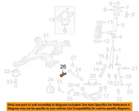 6104240AA CHRYSLER OEM Caliber Suspension Leading Arm Bolt