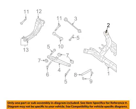 6508743AA CHRYSLER OEM Caliber Crossmember Mount Bolt