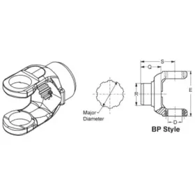 5-4-4541 DANA HOLDING CORPORATION Differential End Yoke Steel