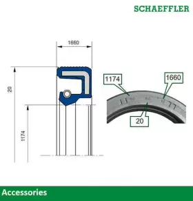 SS6392 FAG USA Differential Pinion Seal #3