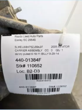 440-01384F FORD Rear Axle Differential Carrier Aviator #2