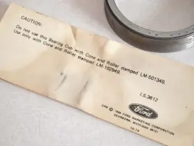 C9AZ-4222-A FORD Nos Differential Bearing Race Cups X2 #3