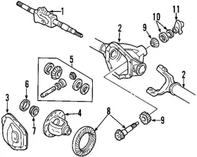 D3HZ-7127-B FORD Differential Carrier Bearing