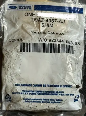 D9AZ4067AJ FORD Differential Shim