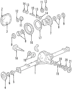 F75Z-4630-AA FORD Rear Pinion Bearing