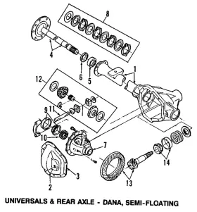 JC3Z-4222-A FORD Differential Carrier Bearing Race