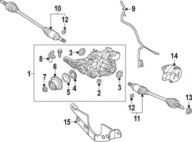 K2GZ-4C210-A FORD Differential Lock Motor
