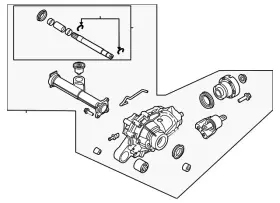 MB3Z-4141-D FORD Differential Carrier Bronco