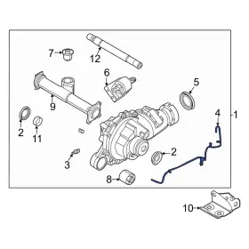 PB3Z4A058B FORD OE Differential Vent Hose