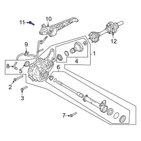 W719972S439 FORD OE Differential Mount Bolt