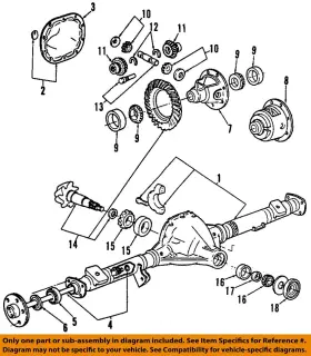 B7A-4616-A FORD OEM Rear Differential Front Pinion Bearing