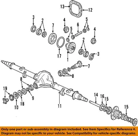 E5TZ4221A FORD OEM Rear Differential Bearings
