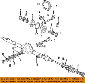 F81Z-4628-AA FORD OEM Rear Differential Pinion Bearings