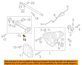 W302179S300 FORD OEM Axle Housing Tube Mount Bolt Expedition
