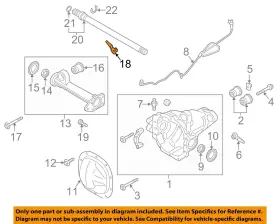W712723S441 FORD OEM Axle Housing Tube Nut Expedition
