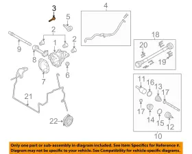 W712724S439 FORD OEM Carrier Front Axles Difrntal Bolt