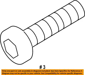 W716679S442 FORD OEM Suspension Lower Arm Front Bolt Escape #2