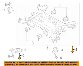W717827S900 FORD OEM Crossmember Mount Bolt Mustang