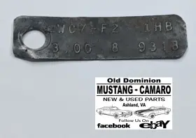 WCZ-F2 FORD Rear Axle 250 302 351 Mustang Cougar