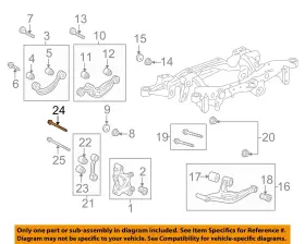 13260550 GM OEM Suspension Link Rod Upper Bolt Lacrosse