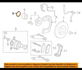 13268964 GM OEM Rear Suspension Brake Retainer Ring Encore