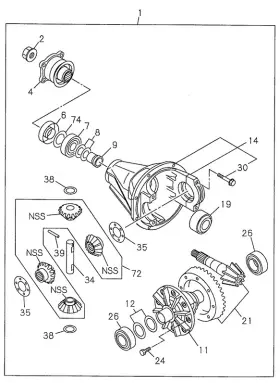 8-97161-648-0 HONDA Oil Seal Pinion Passport
