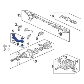 50710S9AA01 HONDA OE Rear Differential Mount