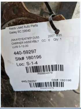 440-59297 INFINITI Rear Differential Carrier Gear M35 Rwd #2