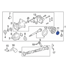 384404BF0B INFINITI OE Rear Differential Carrier Bearing QX50
