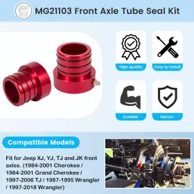 MG21103 JT-MOTOR Front Axle Tube Seal Jk Zj Mj Dana Tj Xj #3