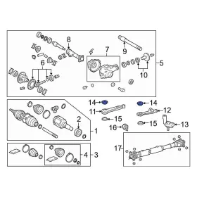 4165304020 LEXUS OE Upper Differential Housing Insulator