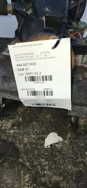 444.MZ1X09 MAZDA Rear Differential #2