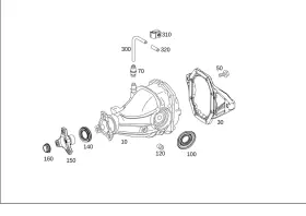 166-351-03-00 MERCEDES End Cover