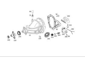 213-350-04-11-80 MERCEDES Rear Axle Differential