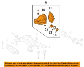 2303504514 MERCEDES Rear Differential Automatic SL55 Amg Rwd #3
