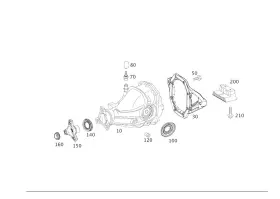 257-350-64-00 MERCEDES Rear Axle Differential