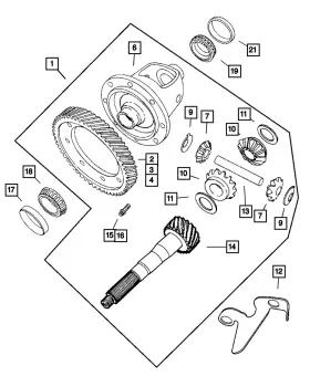 04800031AA MOPAR Trans Axle Differential