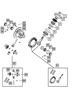 05010321AG MOPAR Ring Pinion Gear Kit 1500