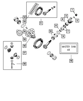 05017401AA MOPAR Differential Bearing Shim