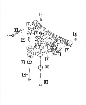 05037260AA MOPAR Axle Mount Bushing
