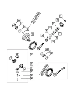 52069916AA MOPAR Differential Bearing Cup 1500