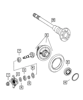 68018981AA MOPAR Pinion Outer Bearing 2500