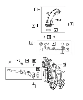 68027633AA MOPAR Bolt Mounting Upper 1500