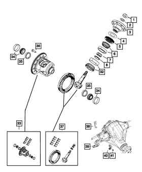 68038761AA MOPAR Ring Pinion Gear Kit